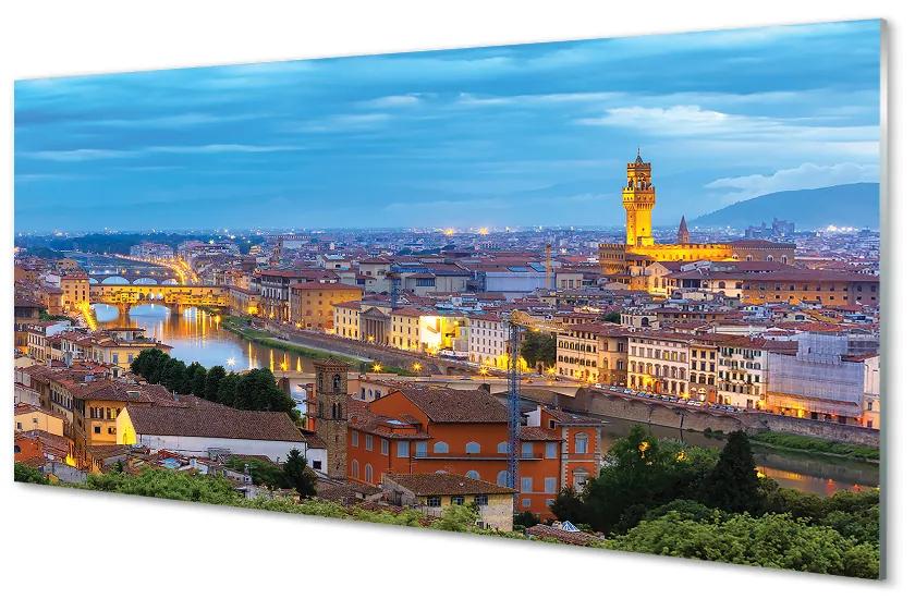 Nástenný panel  Taliansko Sunset panorama 125x50 cm