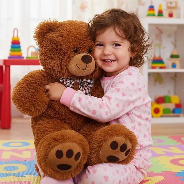 Hnedý plyšový medveď 50cm so srdcom