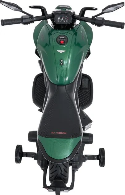 Elektrická motorka Ducati Diavel x Bentley zelená