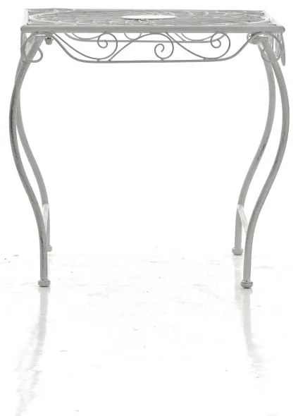 Kovový stôl GS3438892 - Biela antik