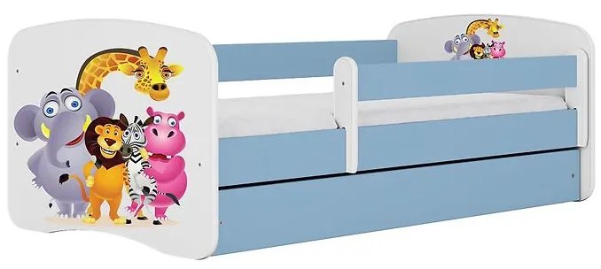 Detská Posteľ. Babydreams+Sz+M Modrá 80x160 Zoo