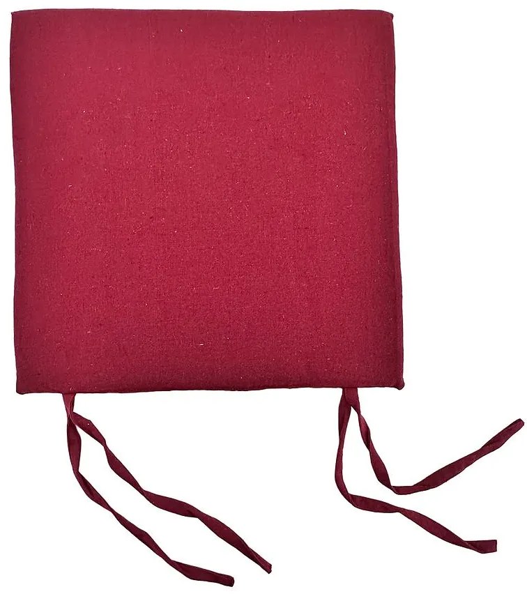 Poduška na stoličku SSE-AAT-CP-3475 (2 cm) 40x40 cm bordová