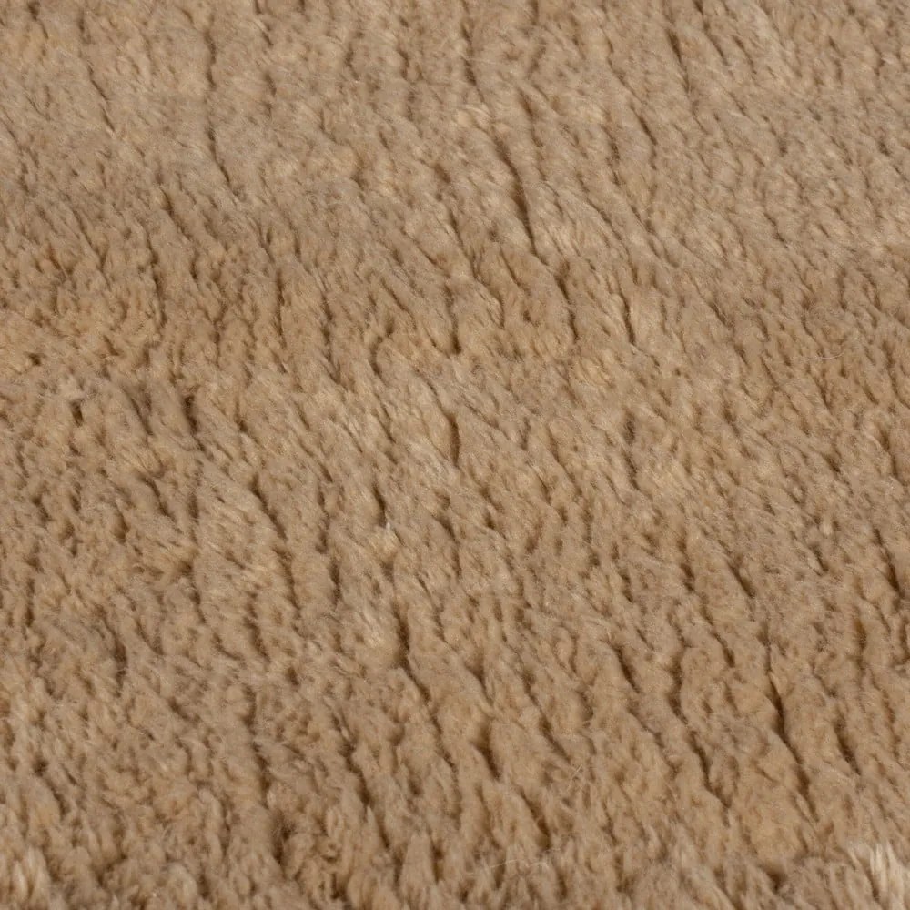 Hnedá syntetická kožušina 160x230 cm Faroe Wool Look Fur – Flair Rugs