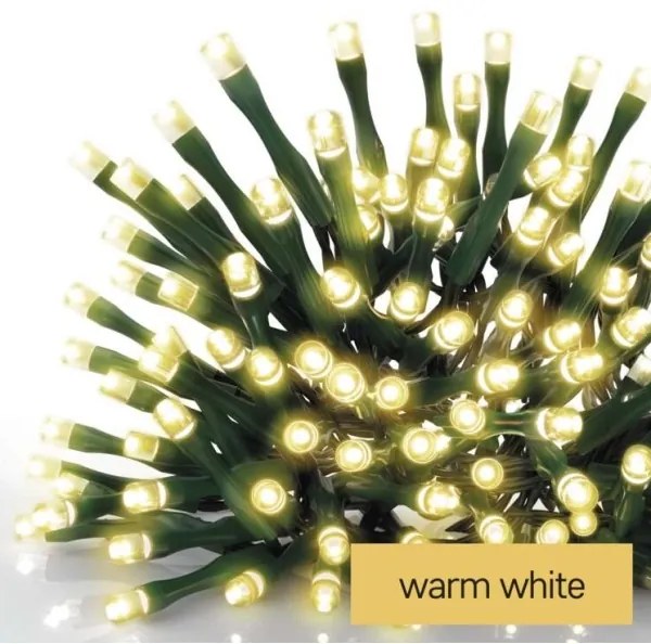 LED vianočná vonkajšia reťaz 240×LED/8 režimov 29 m IP44 teplá biela