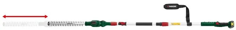 Parkside®  Aku teleskopické nožnice na živý plot Pthsa 20-Li D5 + Akumulátor 20 V/4 Ah PAP 20 B3 + Nabíjačka 20 V/4,5 A PLG 20 C3  (800011184)