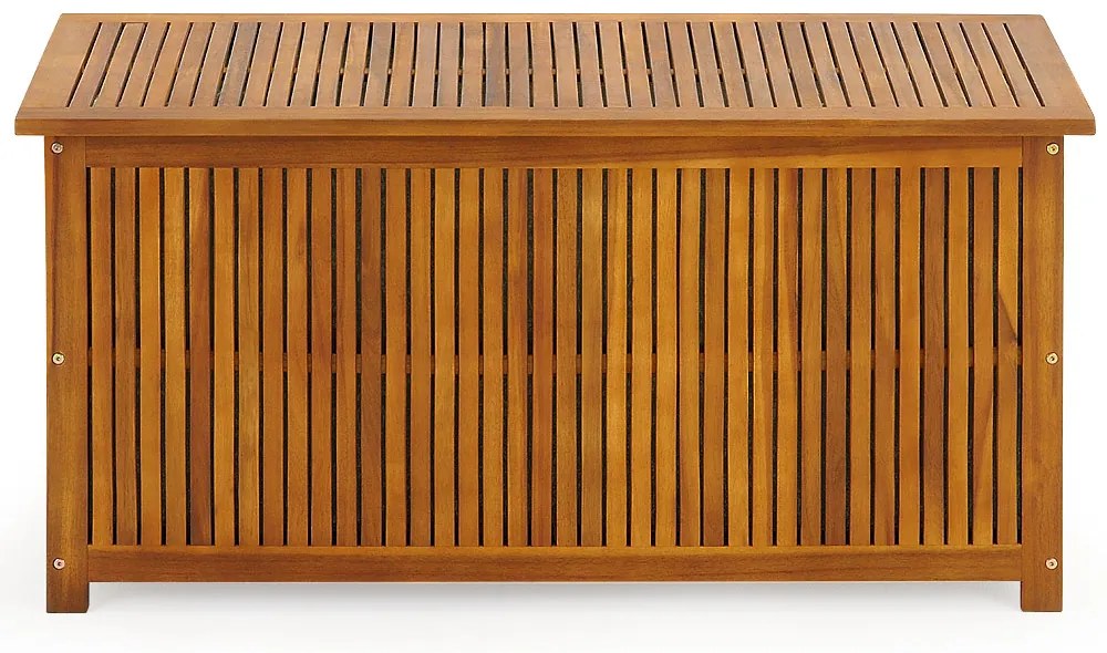 Casaria Drevený úložný box ACACIA, 117x50x59cm, prírodná hnedá
