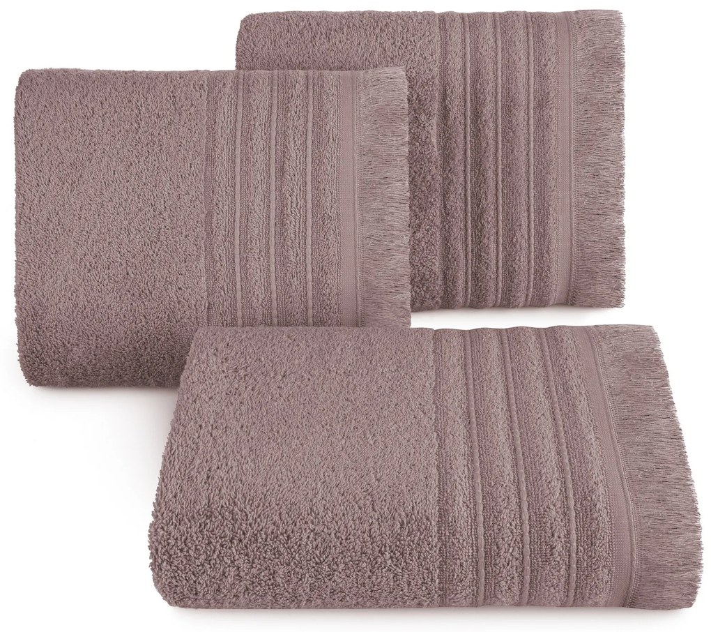 BAVLNENÝ UTERÁK MIRENA 70X140 CM HNEDÁ