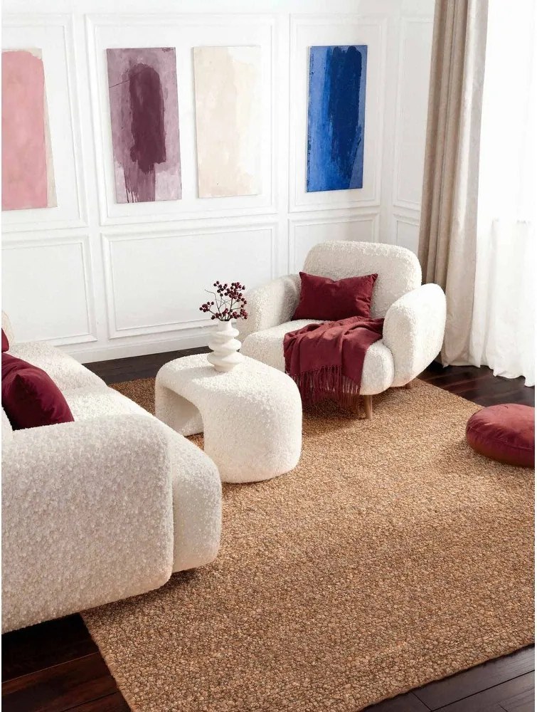 Béžový ručne tkaný koberec z materiálu buklé 160x230 cm Notting Hill Portobello – Ted Baker