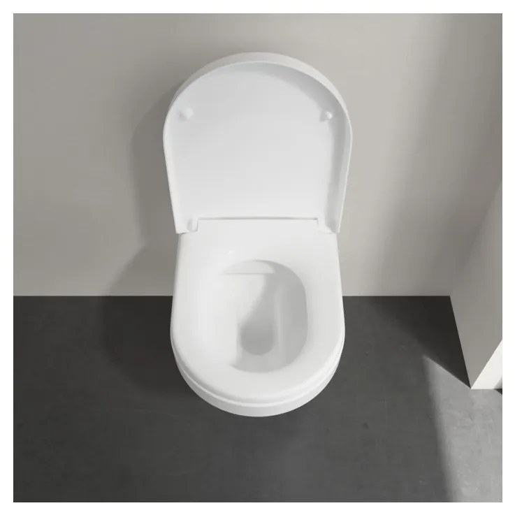 Villeroy & Boch Architectura Combi-Pack - SET Závesné WC + sedátko SoftClosing, alpská biela CeramicPlus 4694HRR1