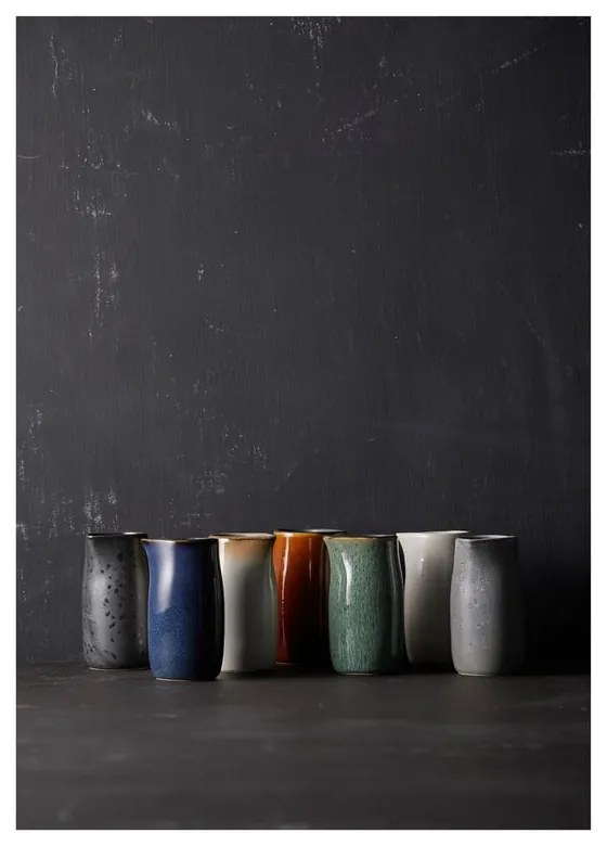 Jantárová keramická kanvička na mlieko 200 ml Gastro Black/Amber – Bitz