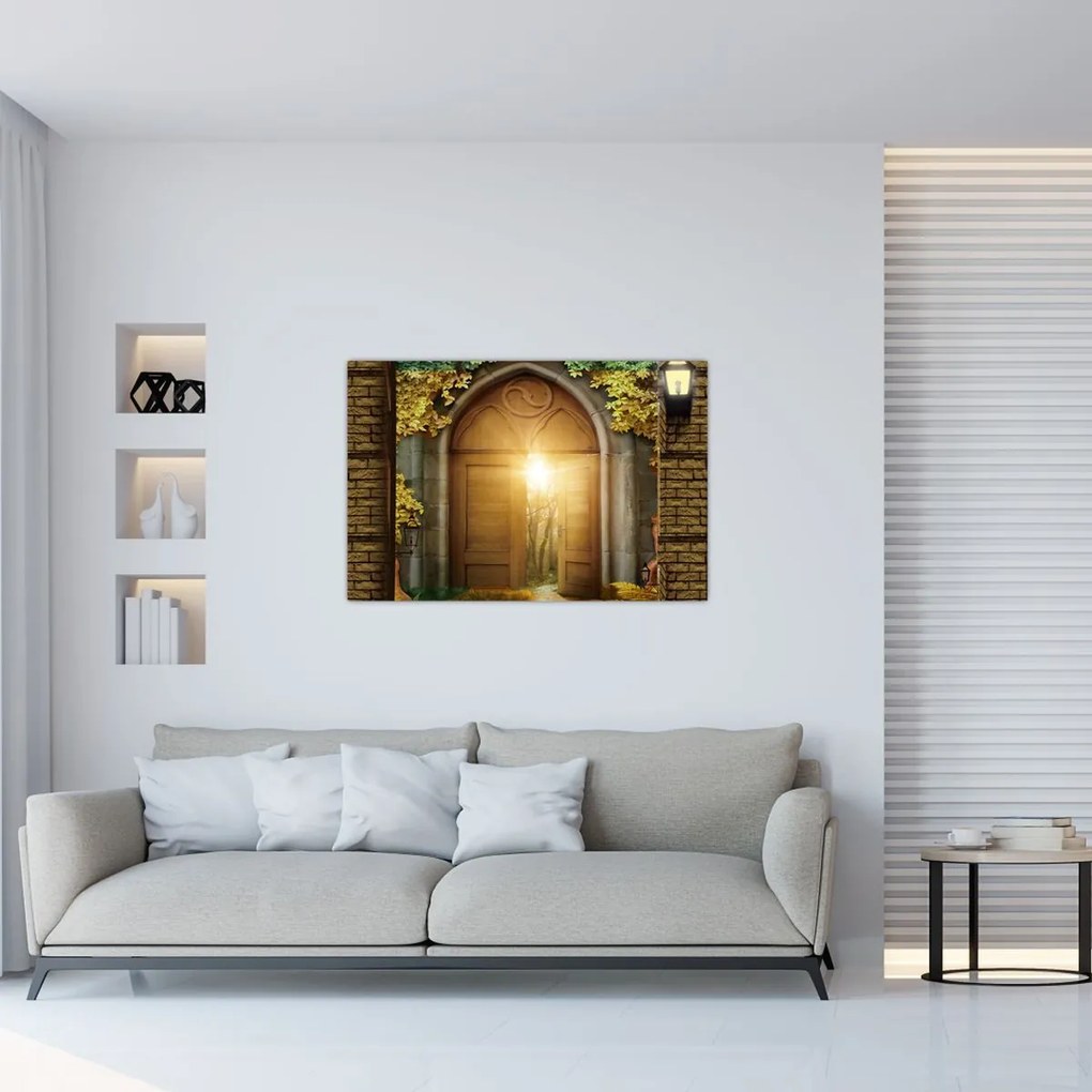 Obraz - Brána v lese (90x60 cm)