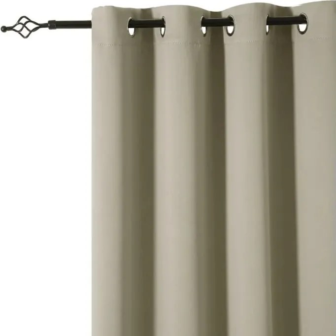 Záves OXFORD 140x270 cm, svetlobéžový Zavesenie: Riasiaca páska