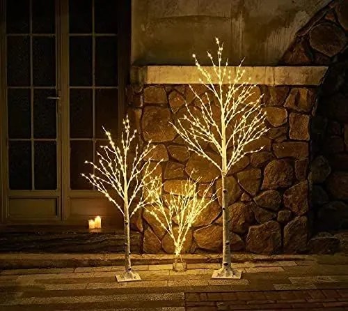 Tutumi Tutumi, LED vianočný stromček Breza 180cm CD007-96, biela, CHR-00107