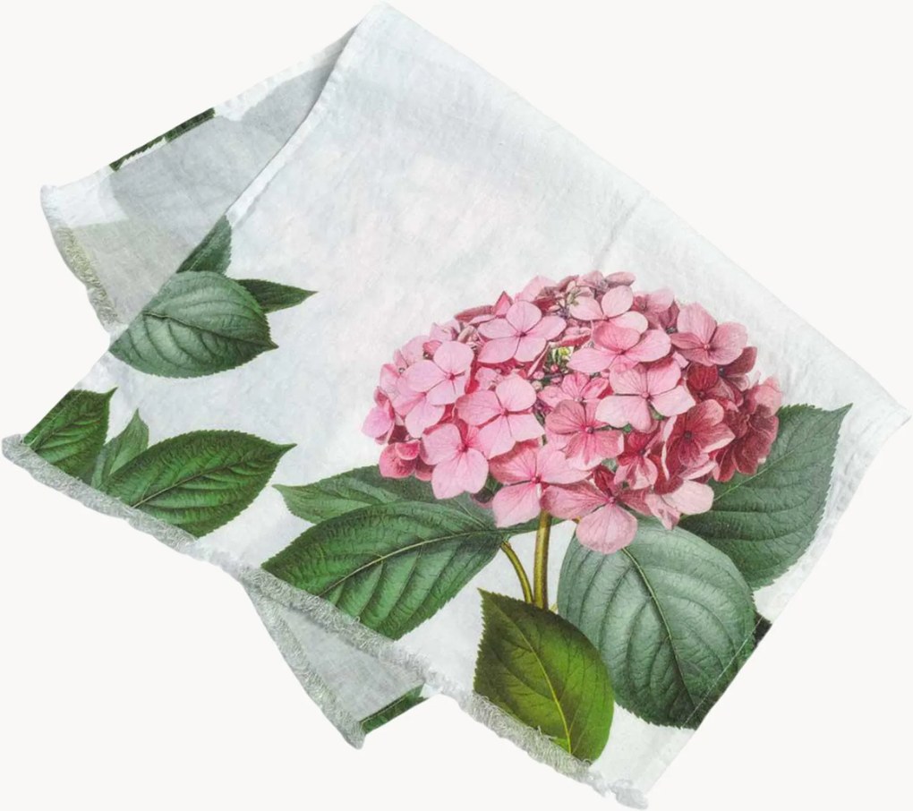 Ľanový uterák na ruky Hydrangea