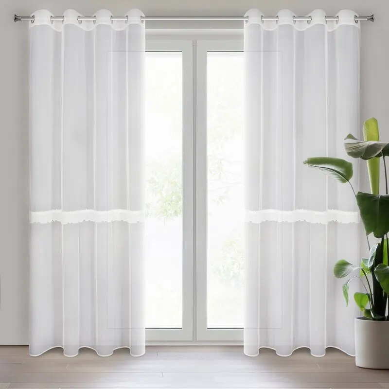 ZÁCLONA SOFI 140 X 260 CM BIELA