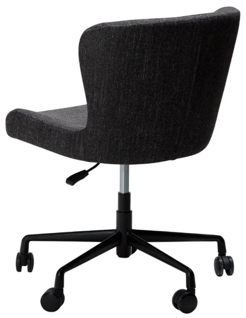 GLAM ČALÚNENÁ OFFICE STOLIČKA black/black