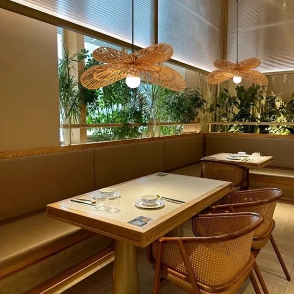 Immax 08265L - Luster na lanku MARIPOSA 1xE27/40W/230V pr. 50 cm juta