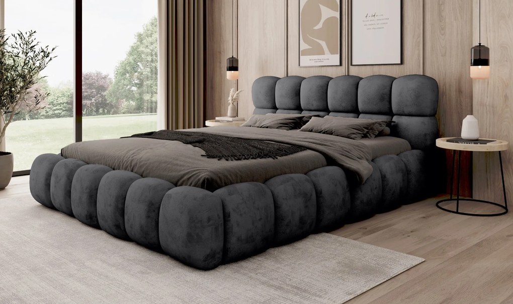 ČALÚNENÁ POSTEĽ ASHLEY 180x200 APHRODITE 23 BLACK