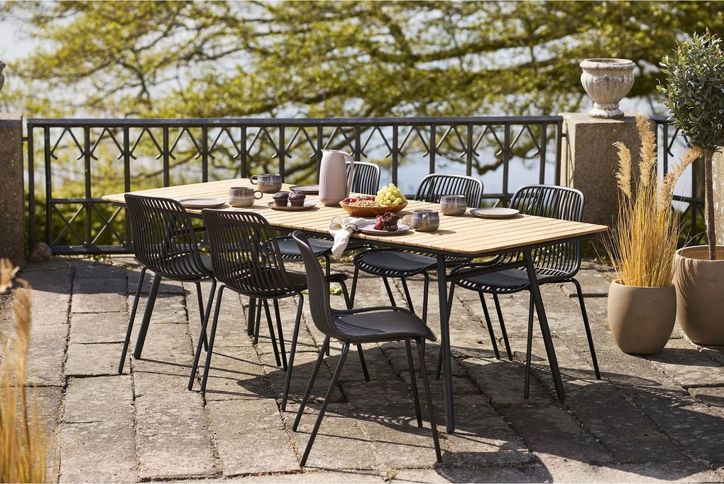 Záhradná stolička Badelia (čierna). Akcia -10%. Vlastná spoľahlivá doprava až k Vám domov. 1146703