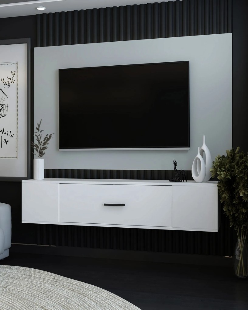 TV stolík/skrinka Kondor A (biela). Akcia -16%. Vlastná spoľahlivá doprava až k Vám domov. 1127727