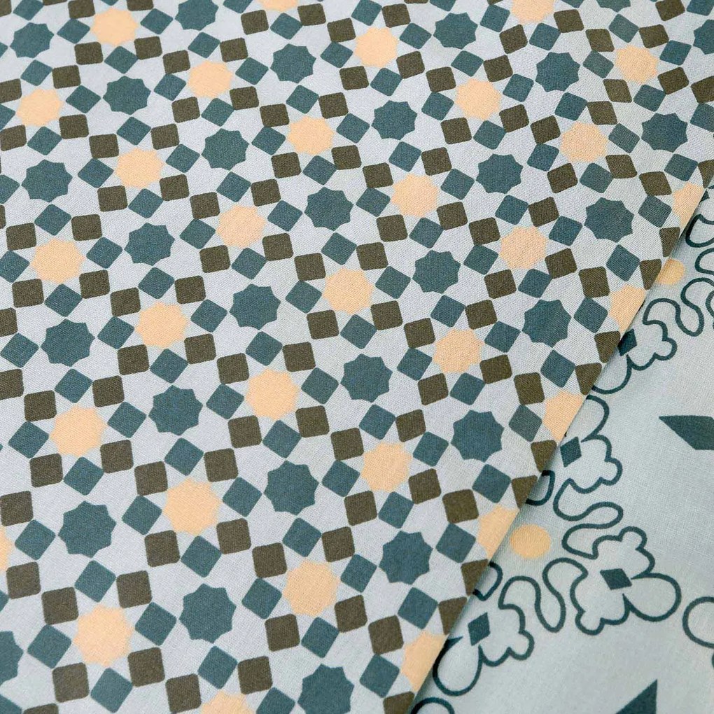 RENFORCÉ OBLIEČKY MINIMAL MINT EXCLUSIVE 200X220 CM, 2KS 70X80 CM VZOROVANÉ