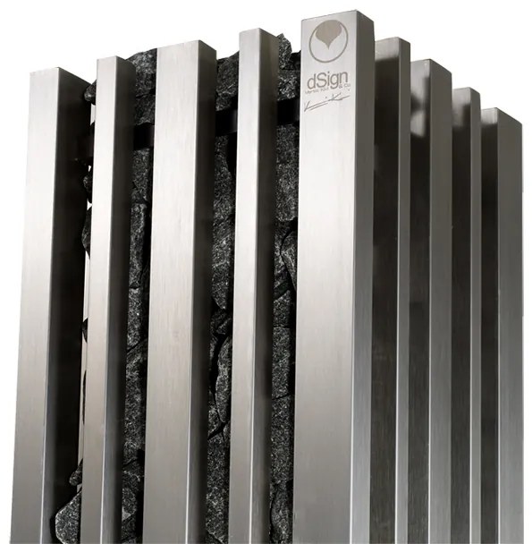Saunová pec Monolith 6,9 kW - brúsená nehrdzavejúca oceľ, Výkon 5,7 kW