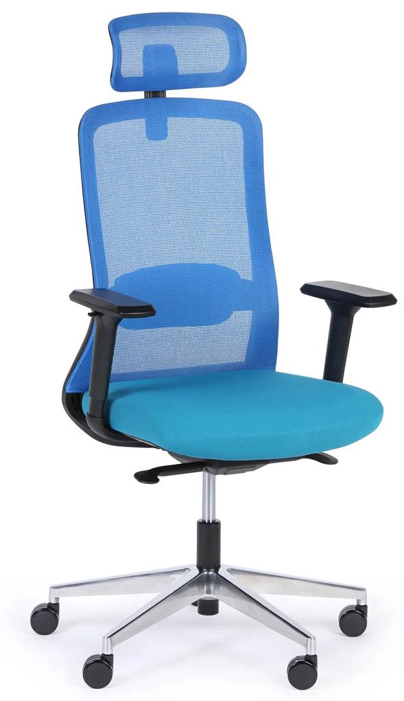 Kancelárska stolička JILL 1+1 ZADARMO, modrá
