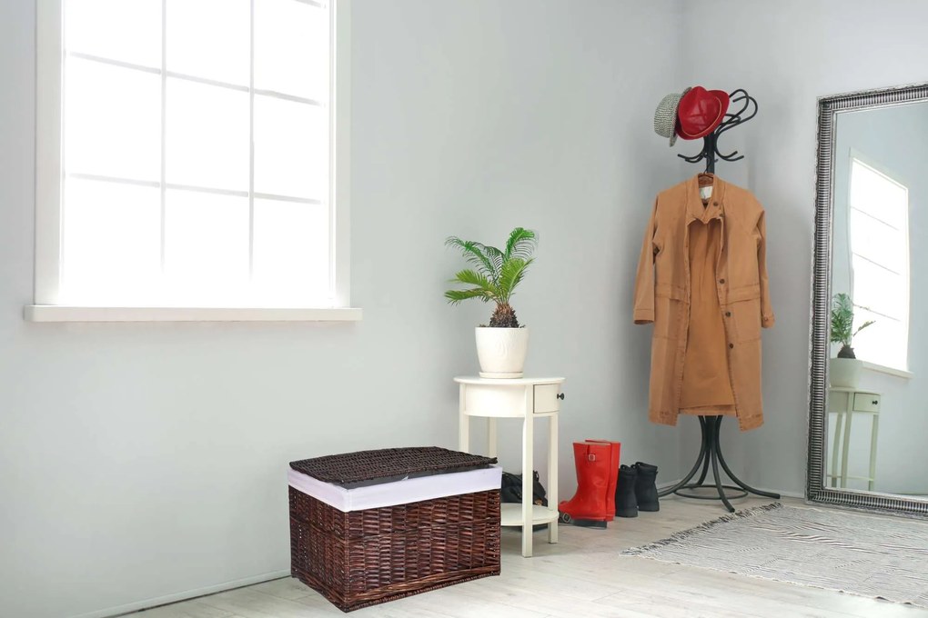 Prútený kôš - hnedý 160 L