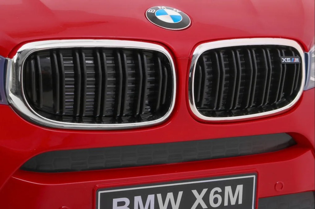 Ramiz Detské elektrické autíčko BMW X6M lakované - červené SUV + diaľkové ovládanie