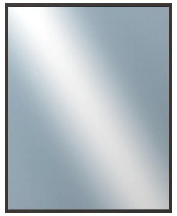 DANTIK - Zrkadlo v rámu, rozmer s rámom 40x50 cm z lišty Hliník čierna (7022021)