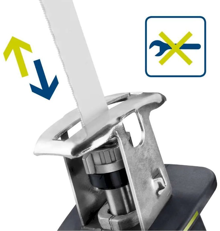 EXTOL CRAFT Bezuhlíková AKU chvostová píla 20V, 1x 2Ah Li-ion, 2A nabíjačka, kmit 22mm 402454