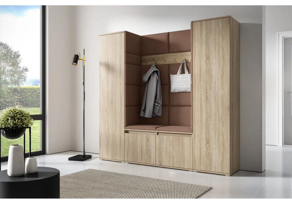 Predsieňová stena AMI 31 Bez zrkadla Dub sonoma Hnedá