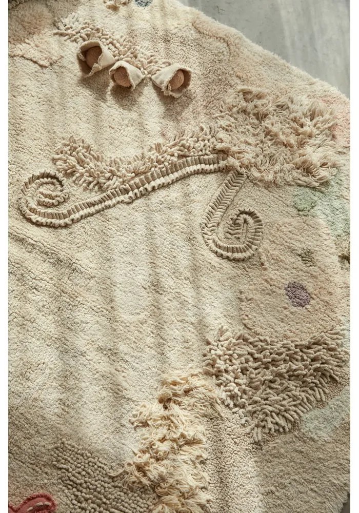 Béžový bavlnený detský hrací koberec 140x200 cm Seabed – Lorena Canals