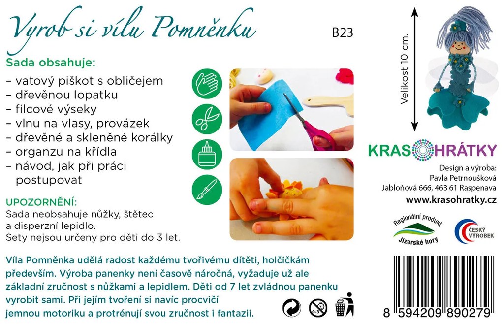 Krasohrátky - Vyrob si vílu Nezábudku