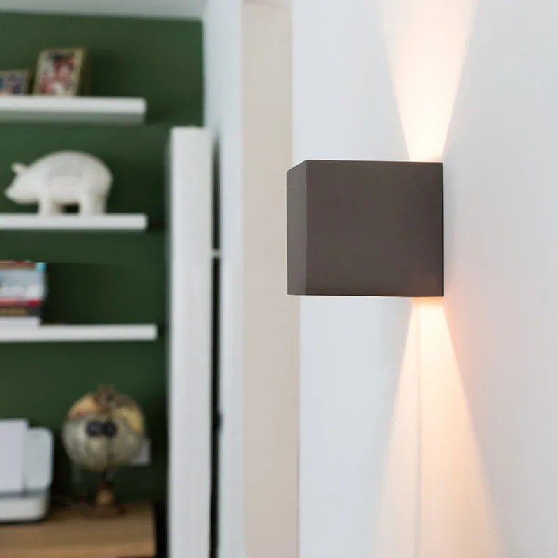 Priemyselná nástenná lampa betónová - Box