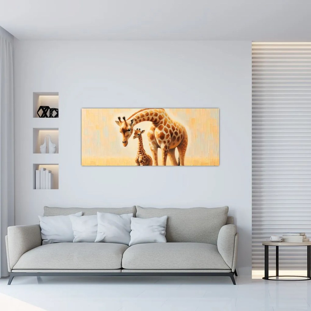Obraz - Žirafy (120x50 cm)