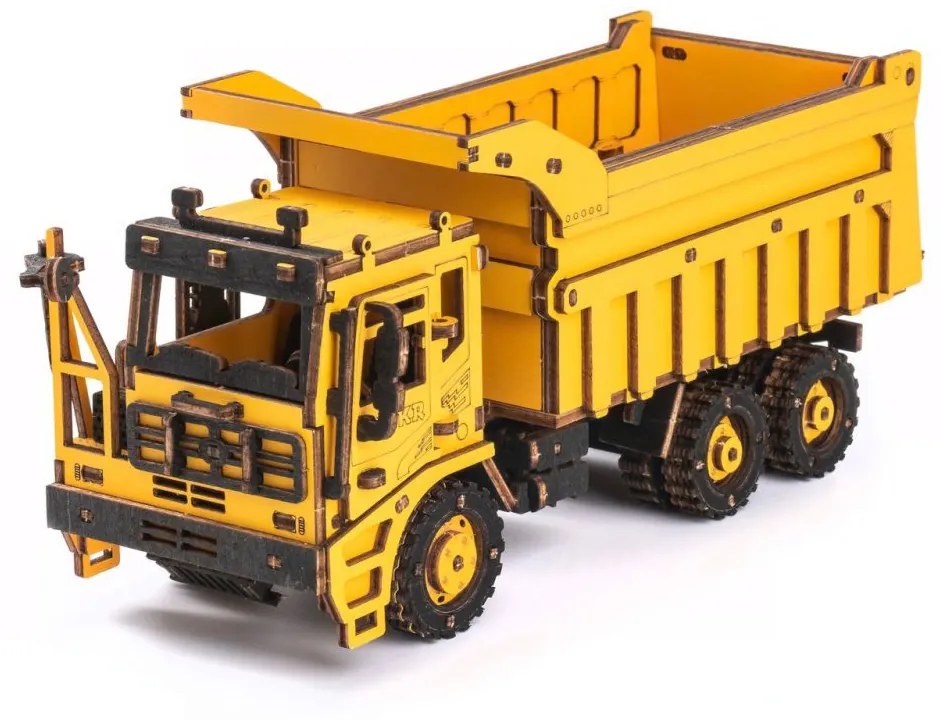 Robotime Rokr 3D dřevěné puzzle Nákladní auto - sklápěč 225 ks