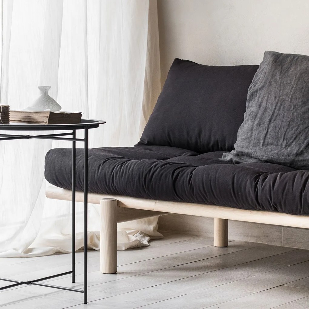 Pohovka Pace Daybed Clear lacquered/Wheat beige 77 × 200 × 75 cm