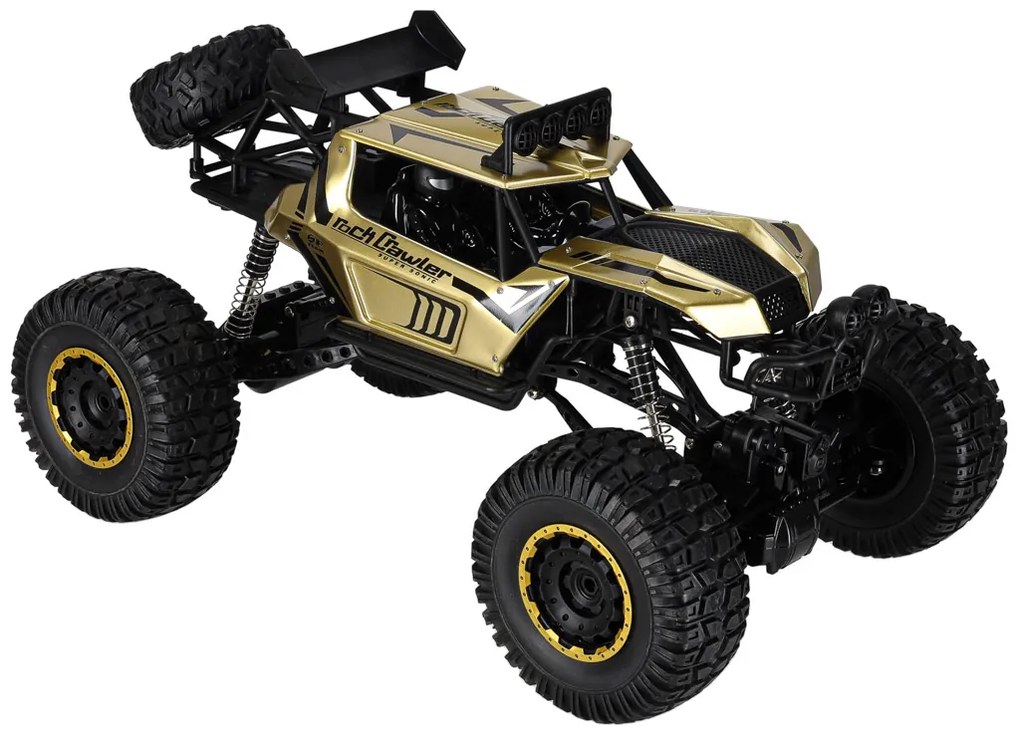 KIK RC Rock Crawler auto na diaľkové ovládanie 1:8, 4x4, zlaté
