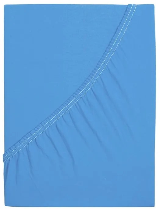 Jersey plachta z mako bavlny LUXORA 180x200 cm svetlomodrá