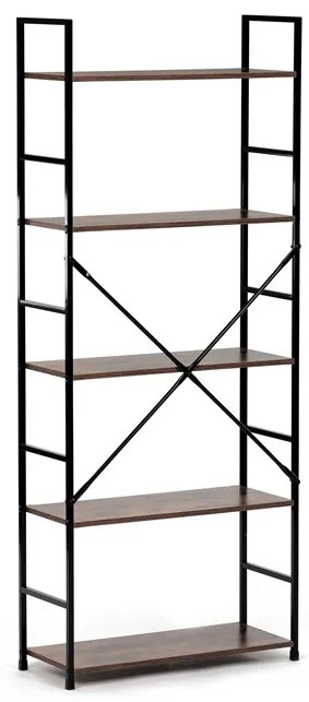 BONTEC Regál, mdf, hnedá, GD-225 OAK Farba: Hnedá