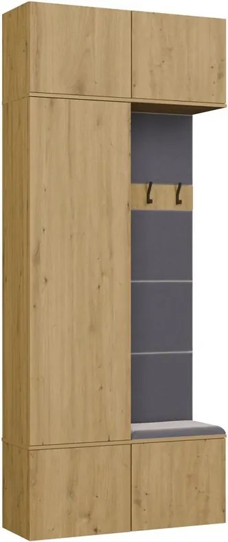 Předsíňová stěna Haga 1Sz1W 100 cm dub Artisan