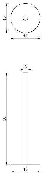 Držiak toaletného papiera 51 cm čierna