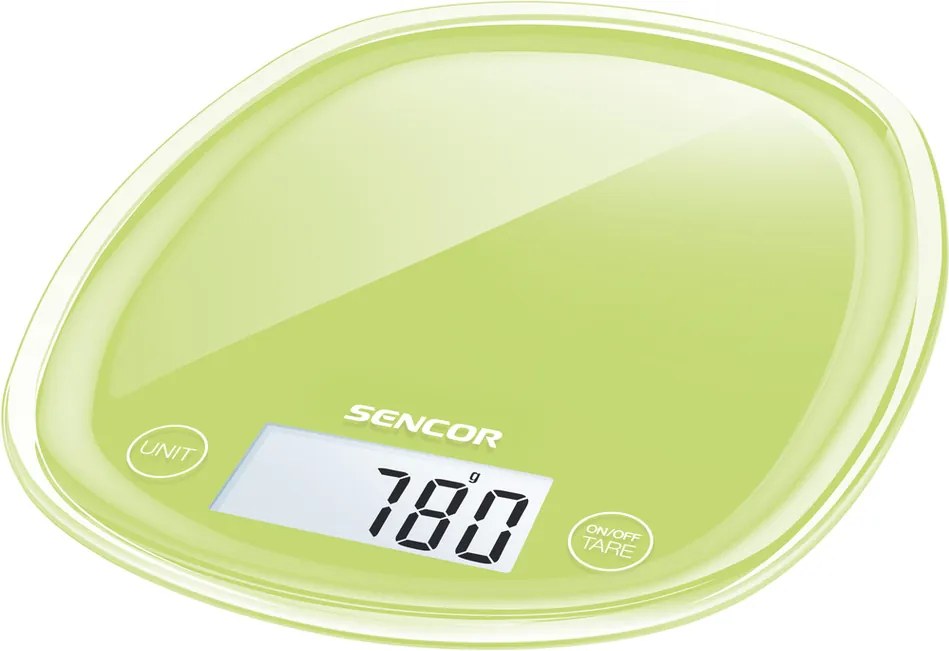 Sencor SKS 37GG kuchynská váha, zelená,