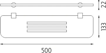 Nimco Polica, 50 cm IXI - NA X350