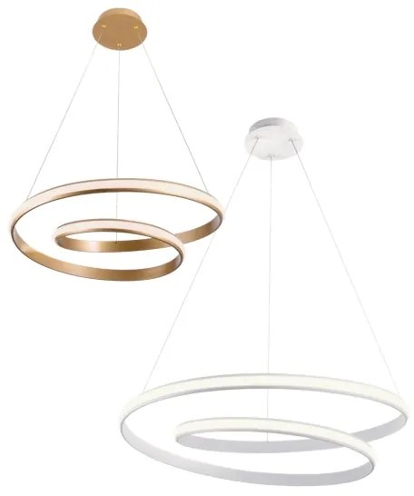 Redo 01-1795 - LED stmievateľný luster na lanku TORSION LED/40W/230V biela