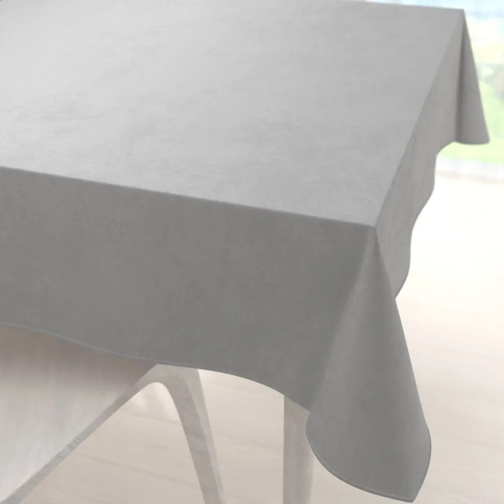 Biante Zamatový štvorcový obrus Velvet Prémium SVP-039 Sivý 90x90 cm