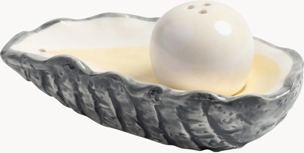 Ručne vyrobená soľnička Oyster