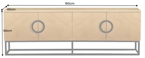 TV-skrinka 46699 Grandezza 180cm Natural Dub Dyha - Komfort-nábytok