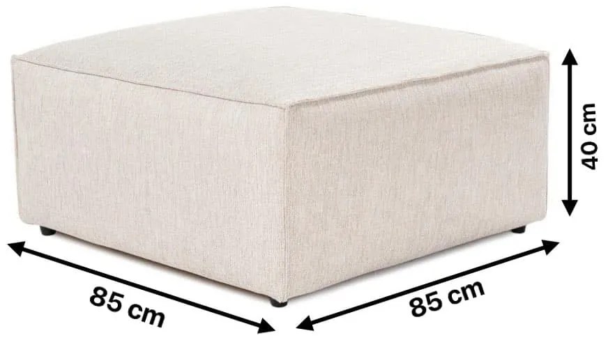 Taburet LORA 85 cm světle béžovo-hnědý